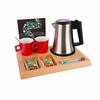 Natural Wood Tray SIGNUM With Star Kettle